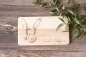 Preview: Schneidebrett / Frühstücksbrett Wunschtest / Osterhase -personalisiert-